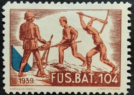 Soldatenmarken 2.WK, Füsilier Bat 104, gelb, Wi Inf 504
