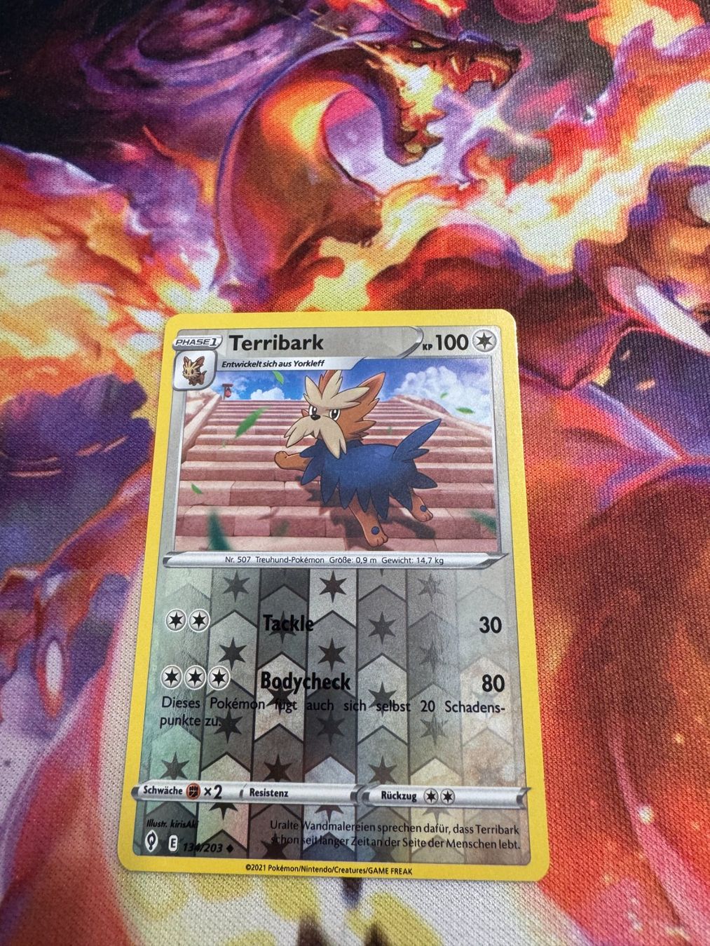 Pokémon Carte collezionabili: Terribark (EVS 134) / Reverse Holo / Drachenwandel – Nuovo (secondo la descrizione) da Bülach venduto da CherryBlu