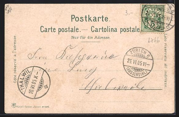 Cartoline postali: Herisau, Teilansicht mit Hotel Storchen – Usato da Berlin venduto da bartko-reher 1