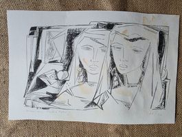 Lithographie signiert - Roman Tschabold - Steffisburg