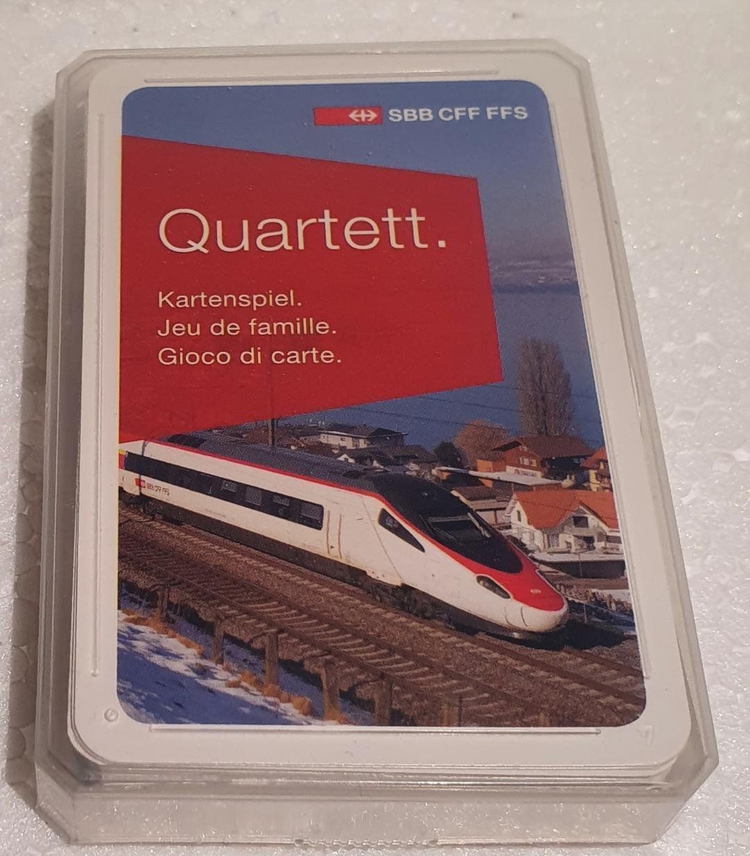 Giochi: SBB - CFF - FFS   -   Jeu de Famille Quartett – Nuovo e nell'imballaggio originale da Delémont venduto da Domdom1