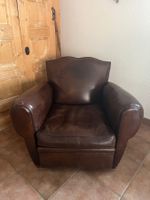 Bequemer Ledersessel, Vintage Look, Top Zustand!