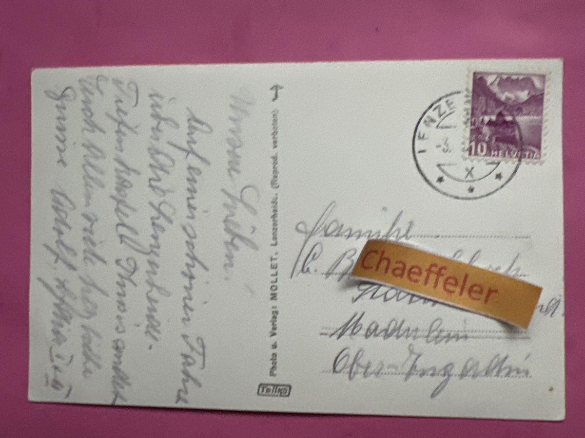 Cartoline postali: Lenzerheide mit Lenzerhorn – Usato da Zürich venduto da Chaeffeler 1