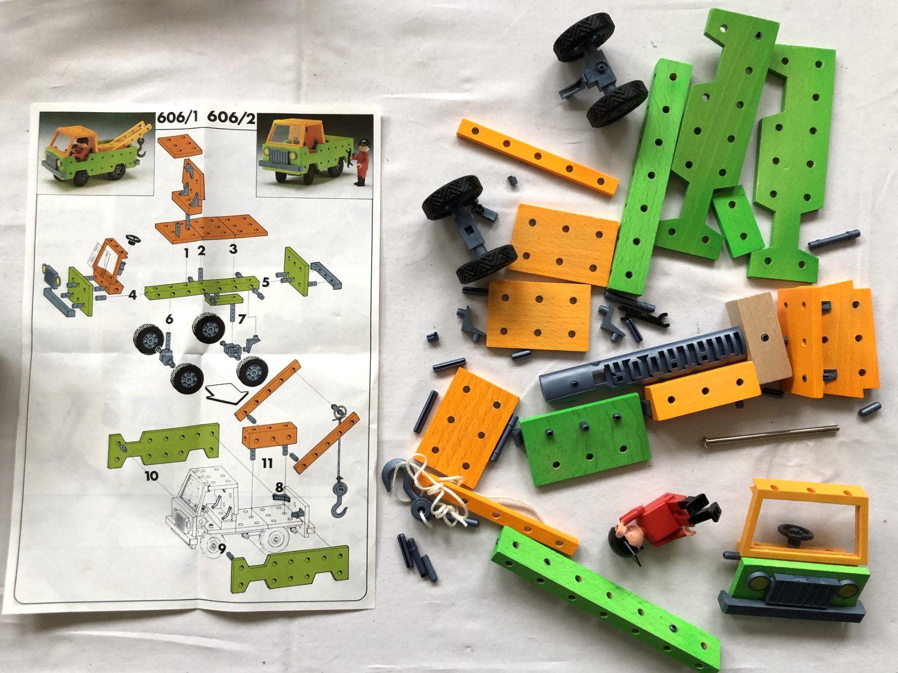 Kit di costruzioni: Matador - Holzauto - Set Nr. 606 – Usato da Schaffhausen venduto da durruti 2