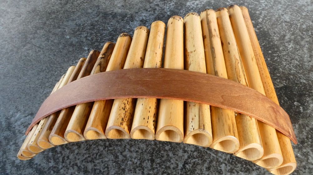 Bambus Panflte Anfnger Iplusmile 15 Loch Bambus Panflte  Traditionelles  Blasinstrument Fr Anfnger Mit Reinigungsstab & Tuch
