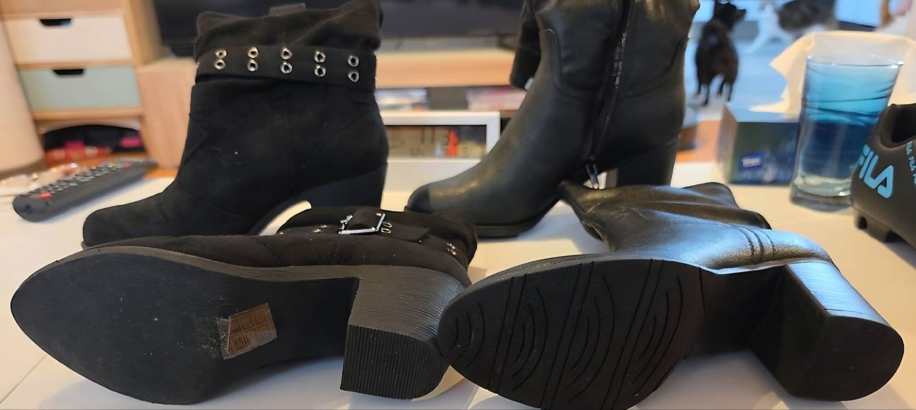 Scarpe da donna: 2 wunderschöne schwarze Stiefeletten Gr. 38 – Nuovo (secondo la descrizione) da Wittenbach venduto da Handfest 1