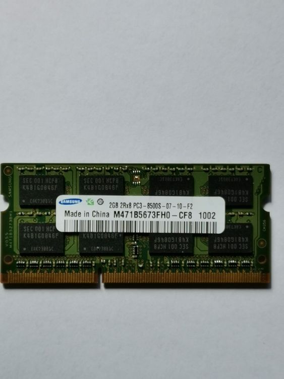 Mémoires / RAM: Notebook-Ram 2GB Samsung 2GB – D'occasion à Mels par Zeppelin08