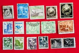 RUMÄNIEN ROMANIA LOT ALTE MARKEN AB 1901 GESTEMPELT