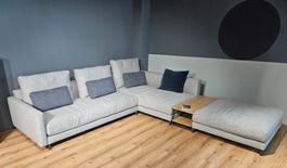Rolf Benz Designer Ecksofa mit Hocker – Wie neu –