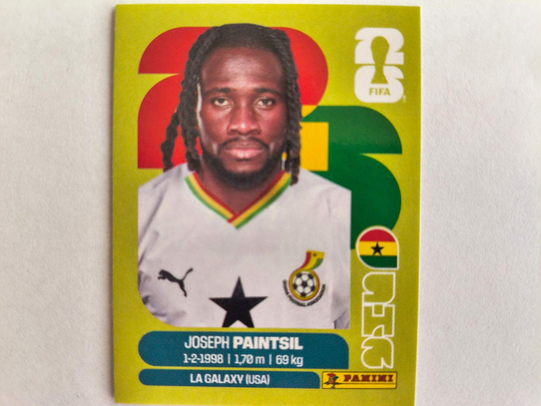 Panini Carte collezionabili: w Cup 2026 Ghana N 18 Paintsil – Nuovo (secondo la descrizione) da Fontainemelon venduto da cathare67