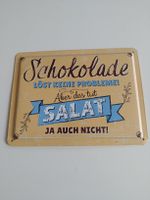 Blechschild Schokolade