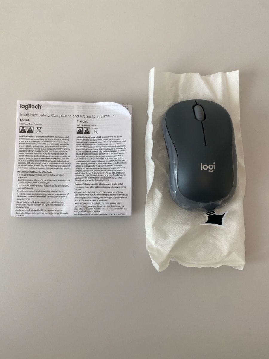 Logitech Maus: Logitech Maus M185 kabellos grau neu – Neu (gemäss Beschreibung) aus Suhr von nirgendwo94 2