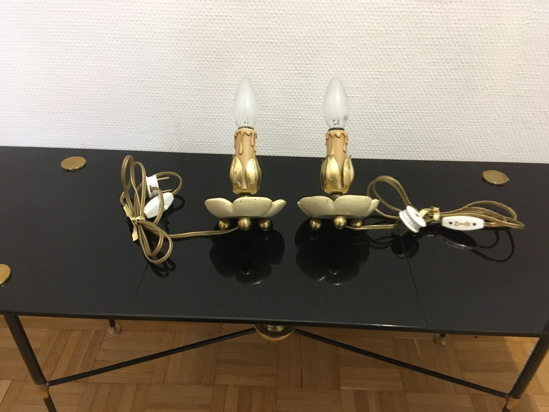 Lampen: Paires de lampe de chevet 1950 – Gebraucht aus Vernier von Leandro055 5