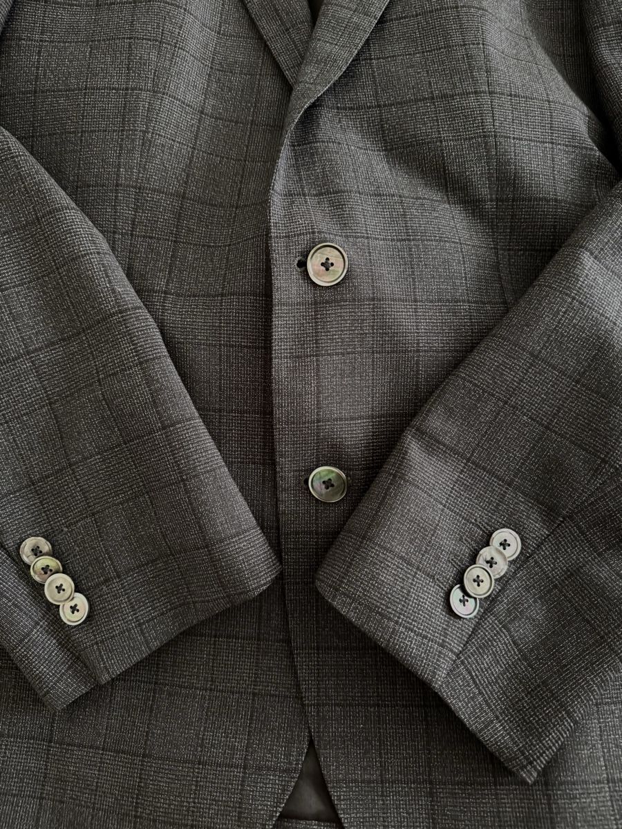 Hugo Boss Giacche: Hugo Boss Men's Blazer, size 48, grey, checkered pattern – Usato da Zollikerberg venduto da MK-13 3