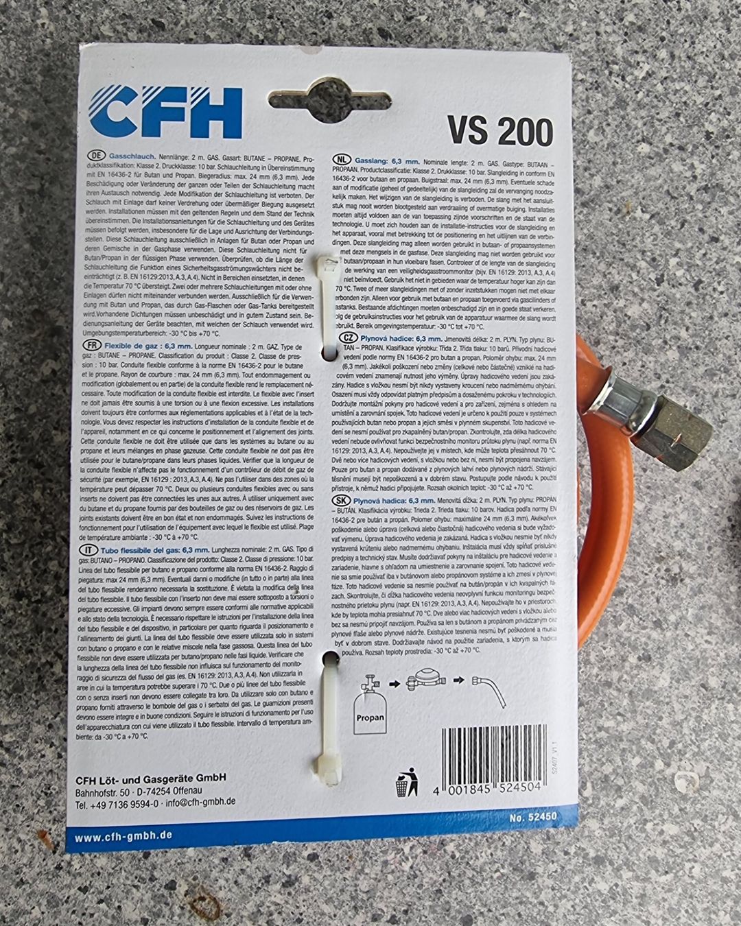 Apparecchiature e tecnologia a gas: Gasschlauch 200 cm – Nuovo (secondo la descrizione) da Oberburg venduto da Audi-Q5 3