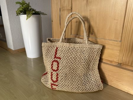Stricktasche / Jute-Tasche "mcol" Handgemacht Sommer-Tasche