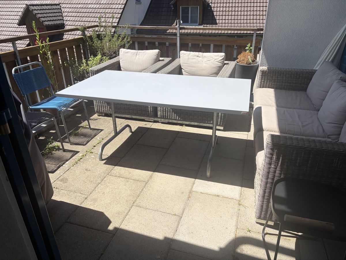 Tische: Schaffner Gartentisch Blechtisch Esstisch Tisch 165cm – Gebraucht aus Freienstein von Zippi007 1