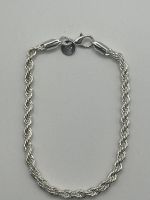 Bracelet chaîne torsadée en Argent 925