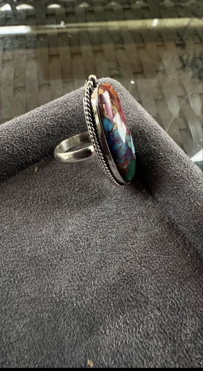 Anelli: Rosa Kupfer Türkis Silber 925 Ring – Nuovo e nell'imballaggio originale da Kriens venduto da Hortensie6 5