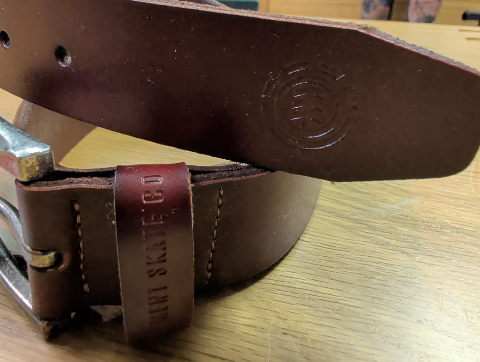 Cinture: Brauner Element Ledergürtel, Gr. S/M, Top Zustand! – Nuovo e nell'imballaggio originale da Herisau venduto da CelloR 1