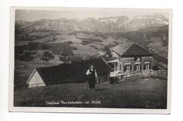 HUNDWIL Gasthaus Hundwilerhöhe mit Säntis - Stempel Gasthaus