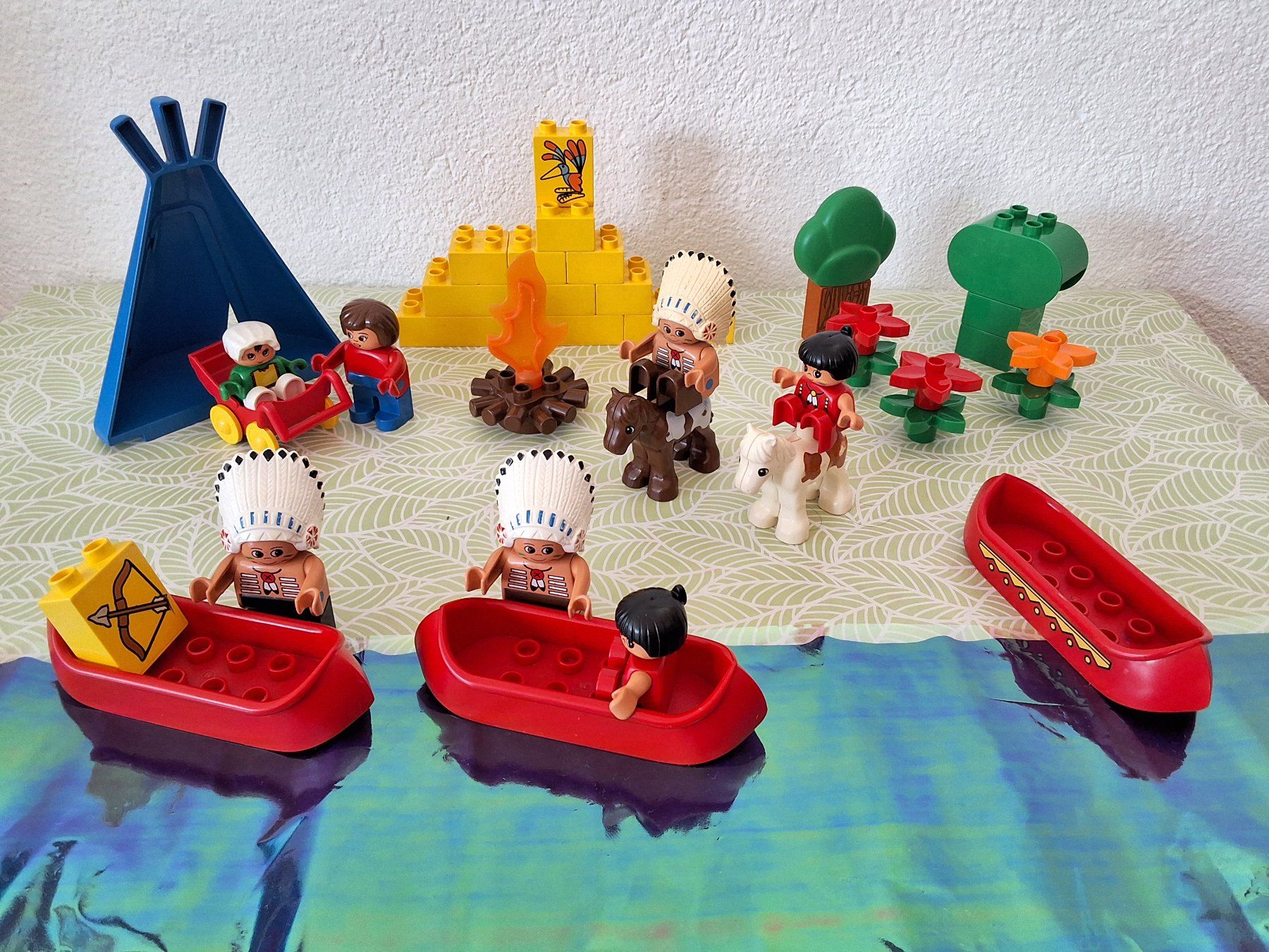 Lego Giocattoli: Lego Duplo Indianer Häuptling mit blauem Zelt – Usato da Liebefeld venduto da moony4blue 1