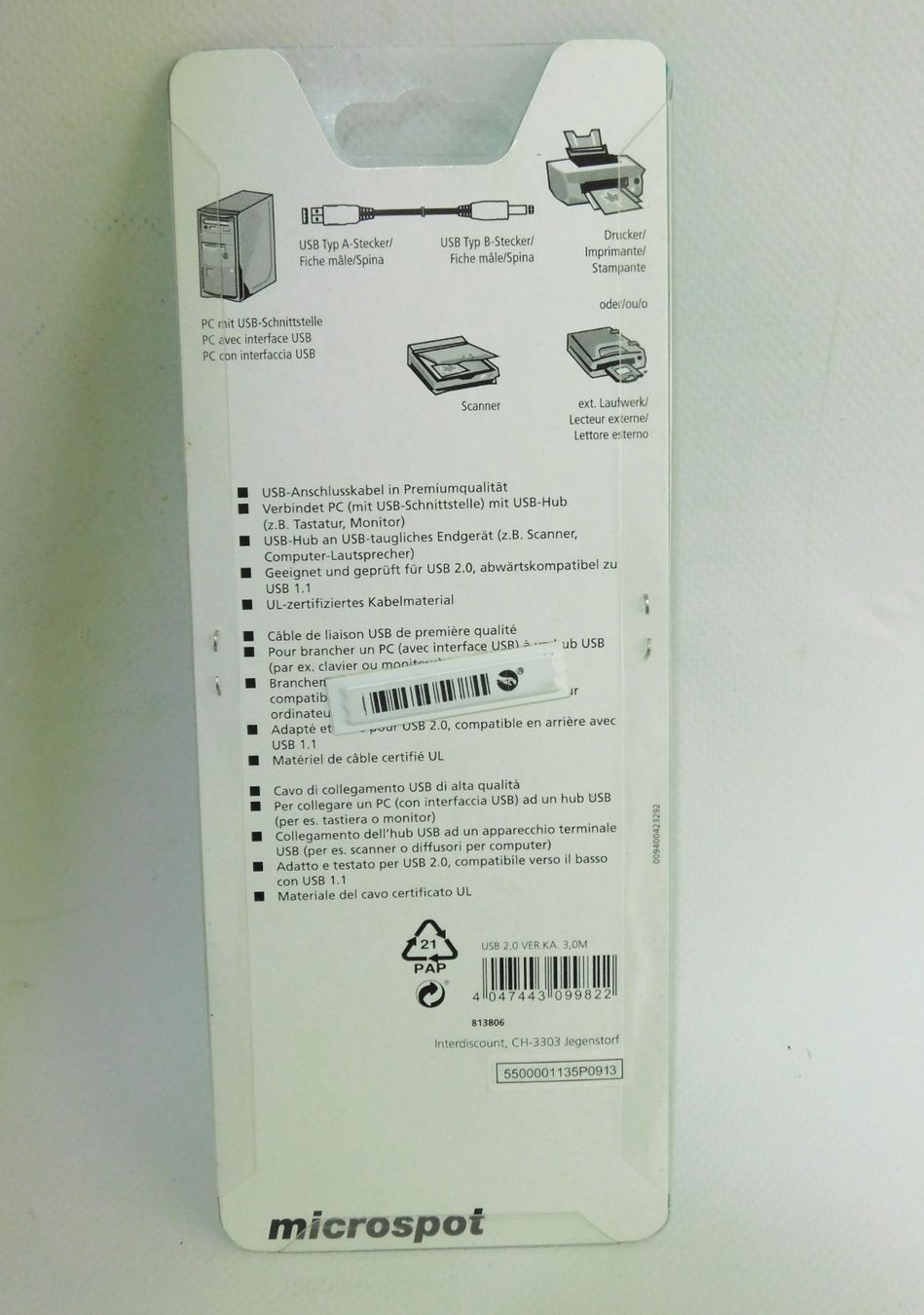 Microsoft Cavi: USB 2.0-Kabel USB A - USB B 3 m – Nuovo (secondo la descrizione) da Emmenbrücke venduto da Neverlaand-22 1