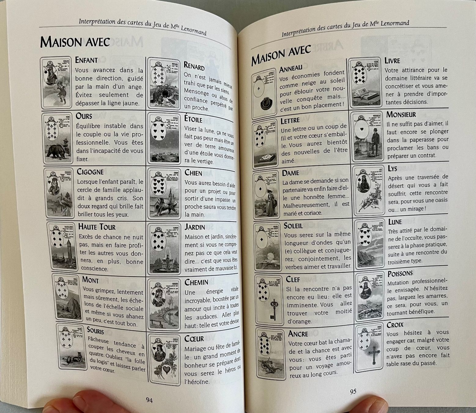 Libri: 2 livres sur le Jeu Lenormand – Usato da Le Crêt-p-Semsales venduto da staglione69 4