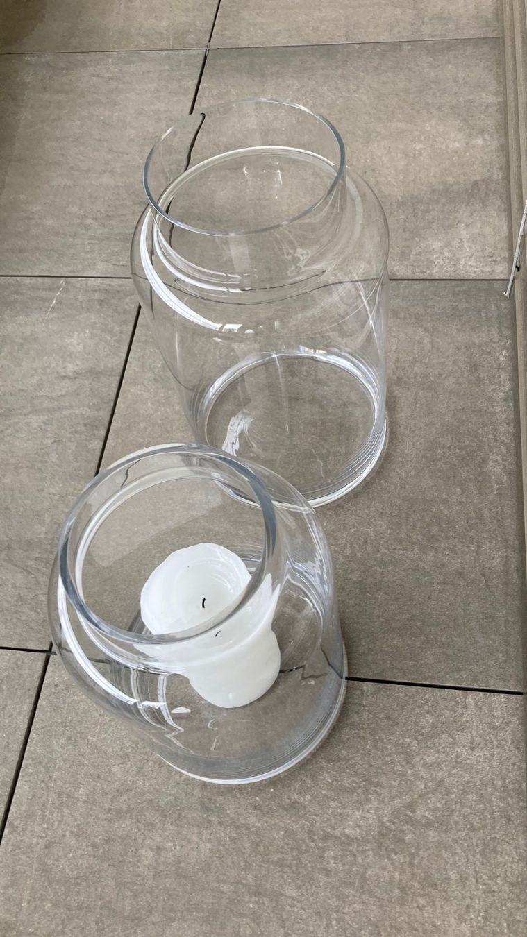 Tutte le decorazioni: 2 Windlicht Glas – Usato da Meisterschwanden venduto da Otto753
