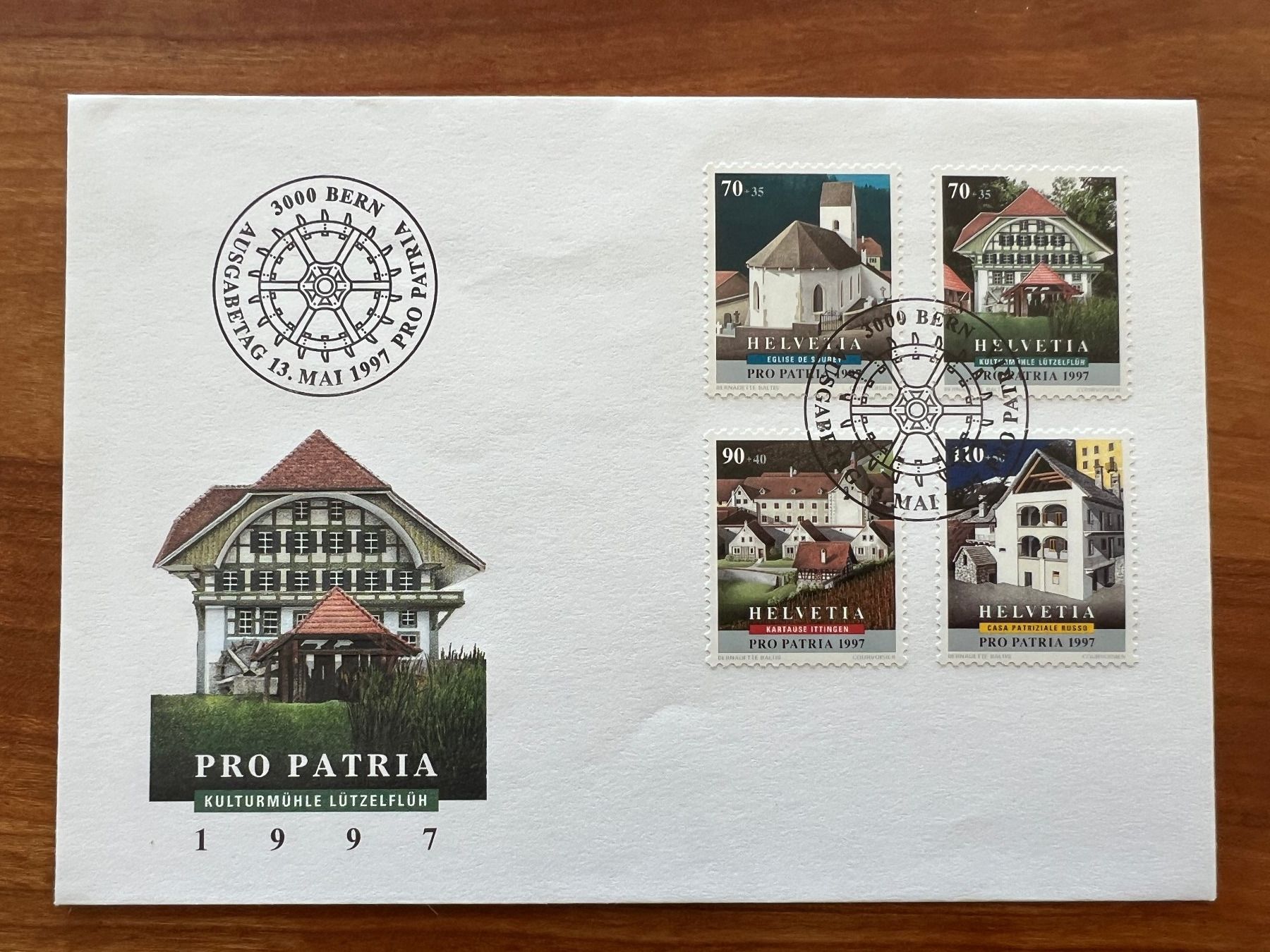 Tutti i francobolli: Pro Patria Satz FDC 1997  gest. (E1553) – Usato da Hinwil venduto da Sidi4