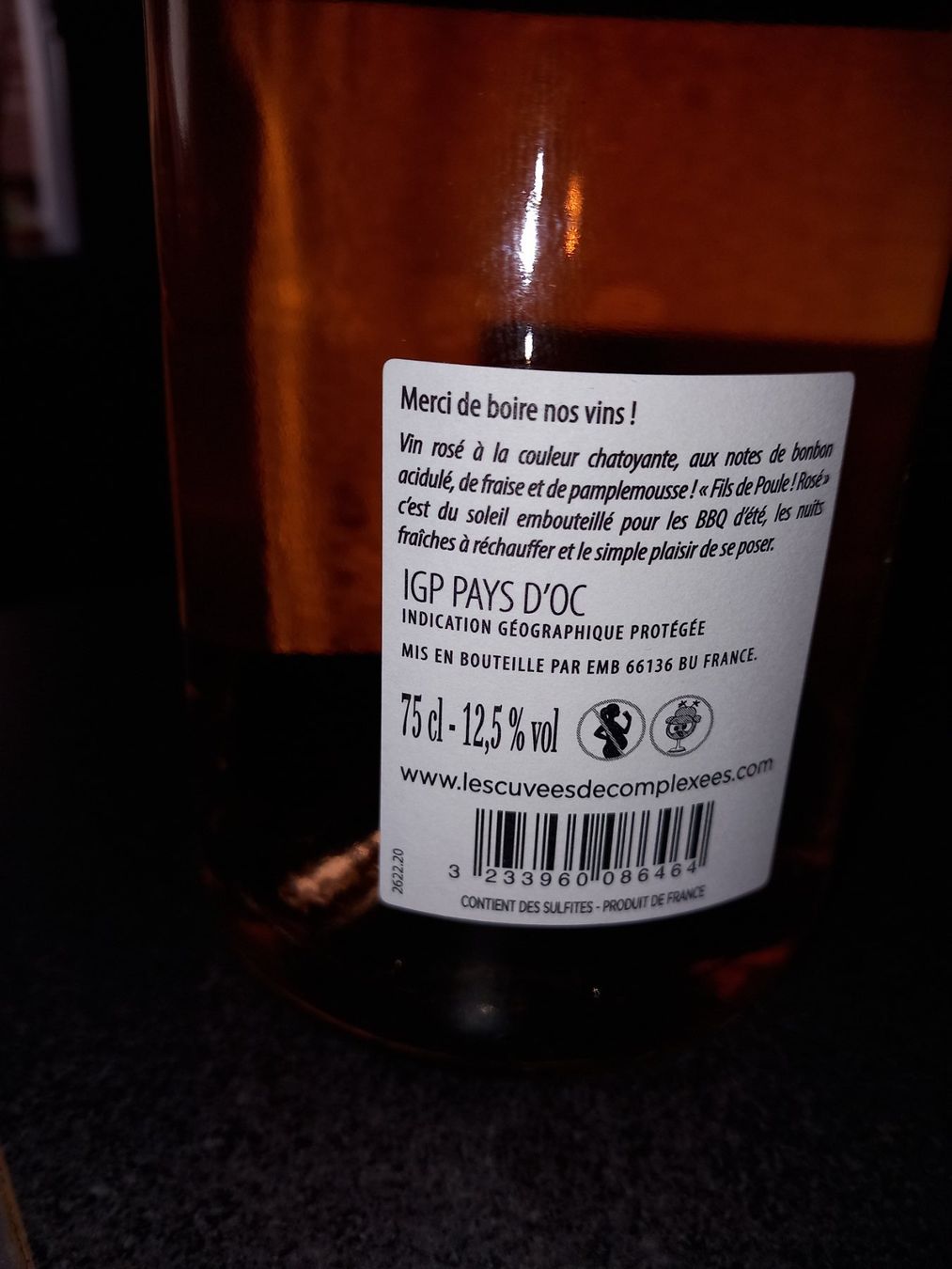 Wein: fils de poule ! Rosé pays d'oc 2022 – Neu (gemäss Beschreibung) aus Le locle von juliensaran 3