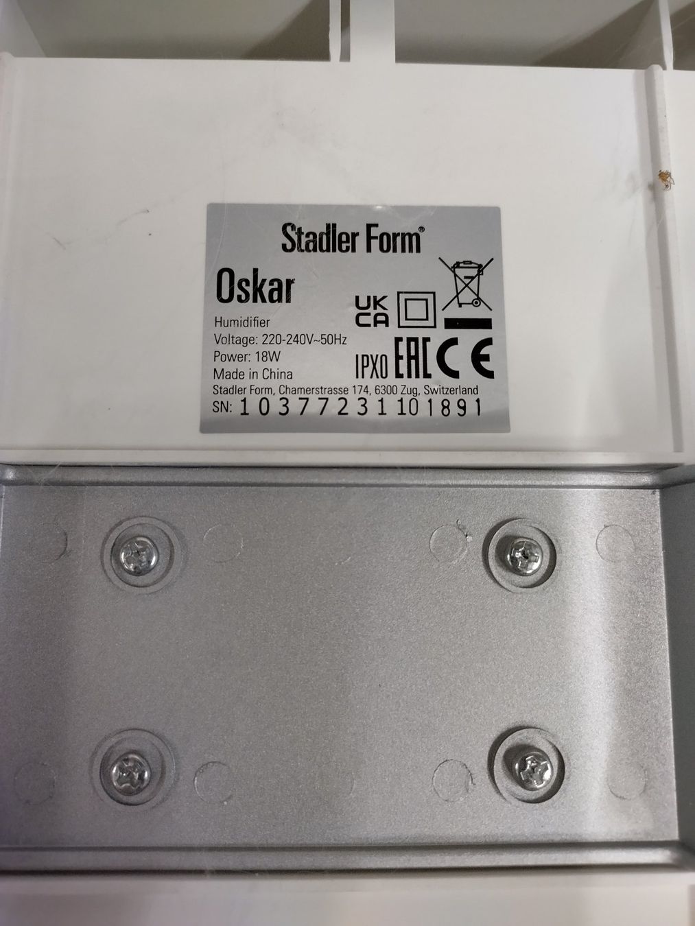 Stadler Form Umidificatori d'aria: Luftbefeuchter "Cube" Weiss, Stadler Form – Usato da Neuenegg venduto da designart64 7