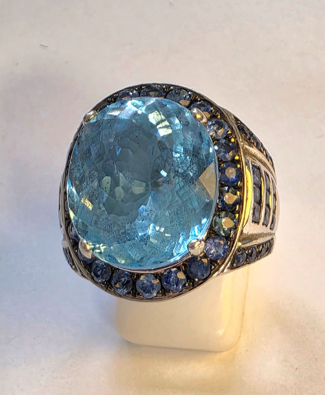 Anelli: Ring blau Topas Saphir Grösse 58 – Nuovo (secondo la descrizione) da Zürich venduto da ben_mn5h 6