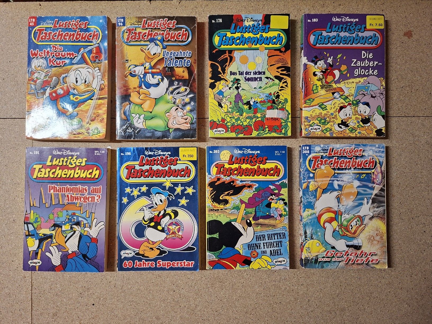 Comics: 8 Lustige Taschenbücher – Gebraucht aus Büsserach von Grenzstein