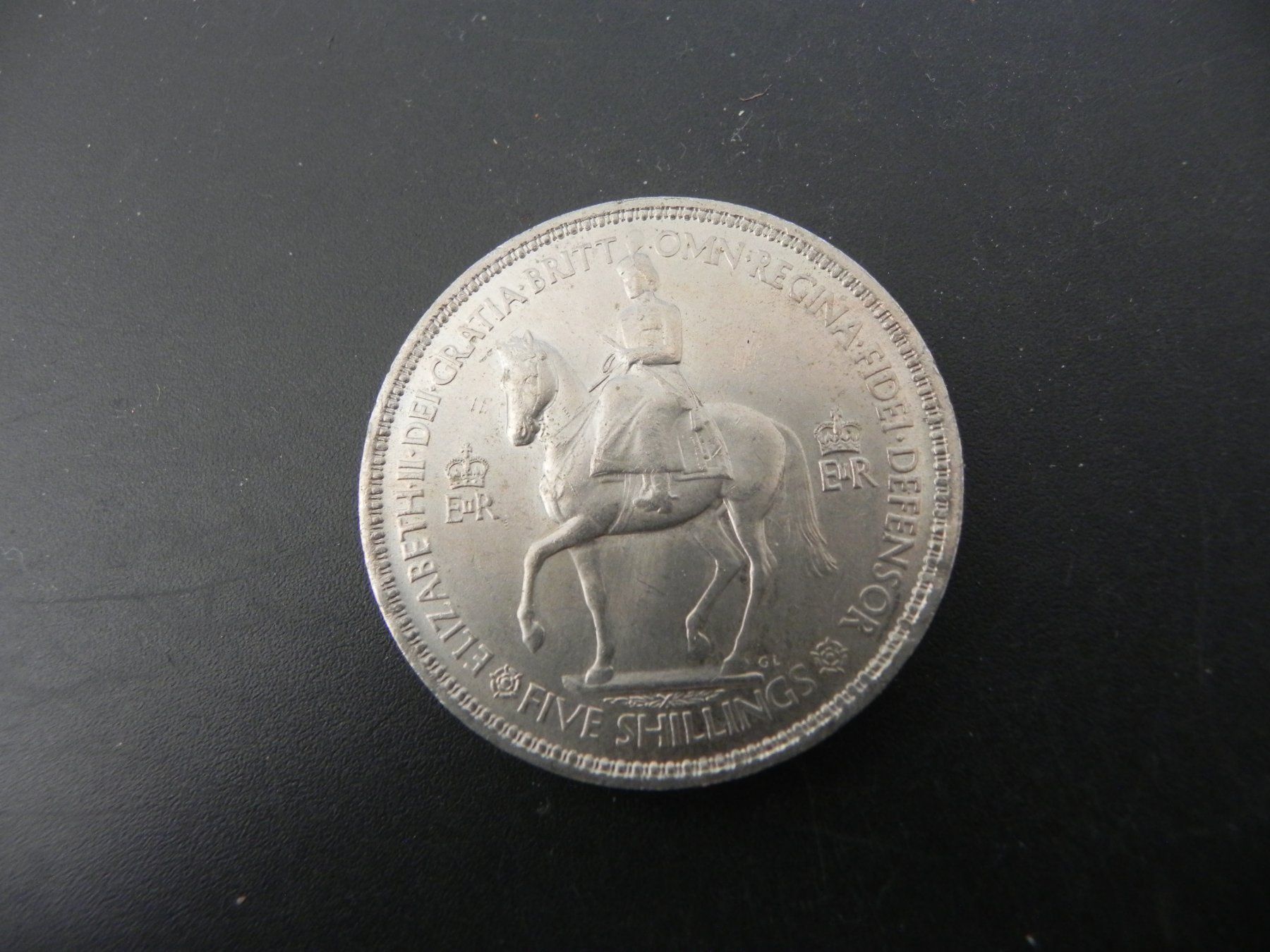 Alle Münzen: Grossbritannien 5 Shillings 1953 – Gebraucht aus Biel/Bienne von Gogolozi