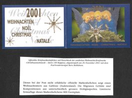 Markenheftchen Weihnachten Bern Bethlehem 17.-22.12.2001