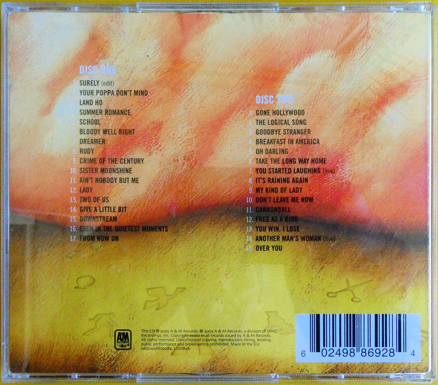 CD: Supertramp - Anthology 2 cd – Nuovo (secondo la descrizione) da Jegenstorf venduto da Ak50 1