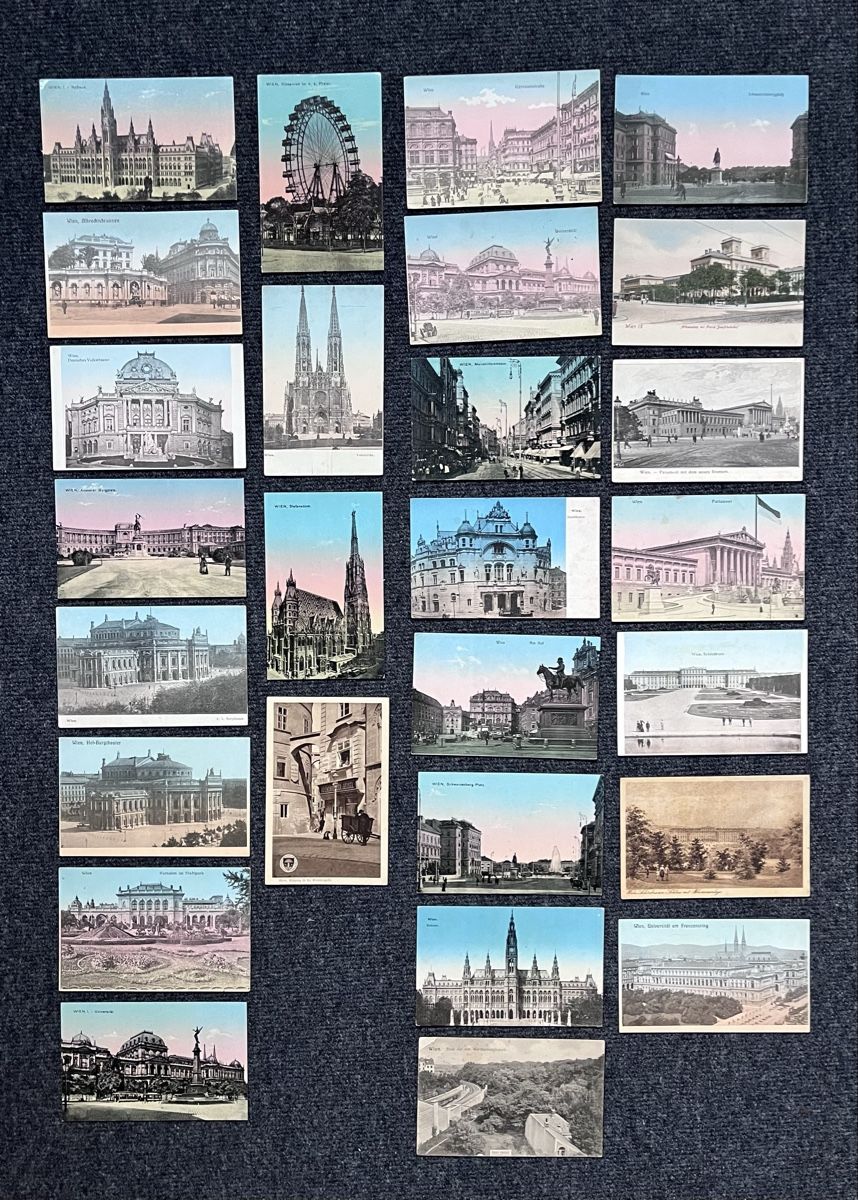Cartoline postali: 27 antike Postkarten aus Wien – Usato da Kriens venduto da Bangkapi