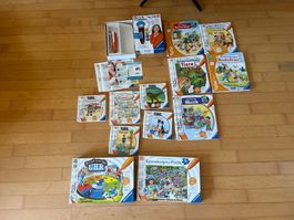 Tipptoi set. Inkl 10 Bücher, Puzzle und uhrzeitspiel