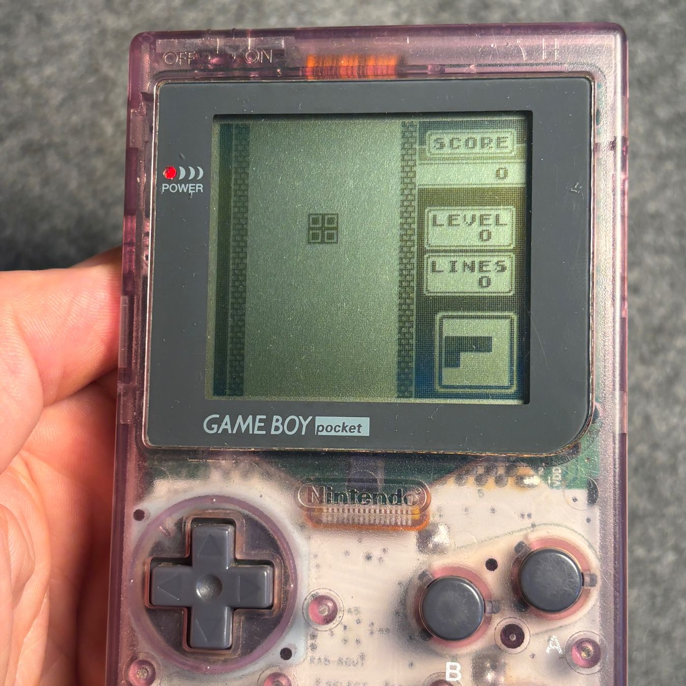 Nintendo Konsolen: Gameboy Pocket Transparent + Tetris original – Gebraucht aus Mollis von GamingCorner 4