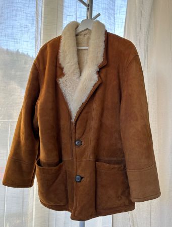 Original Shearling Jacke, Herren (48) Top vintage Zustand