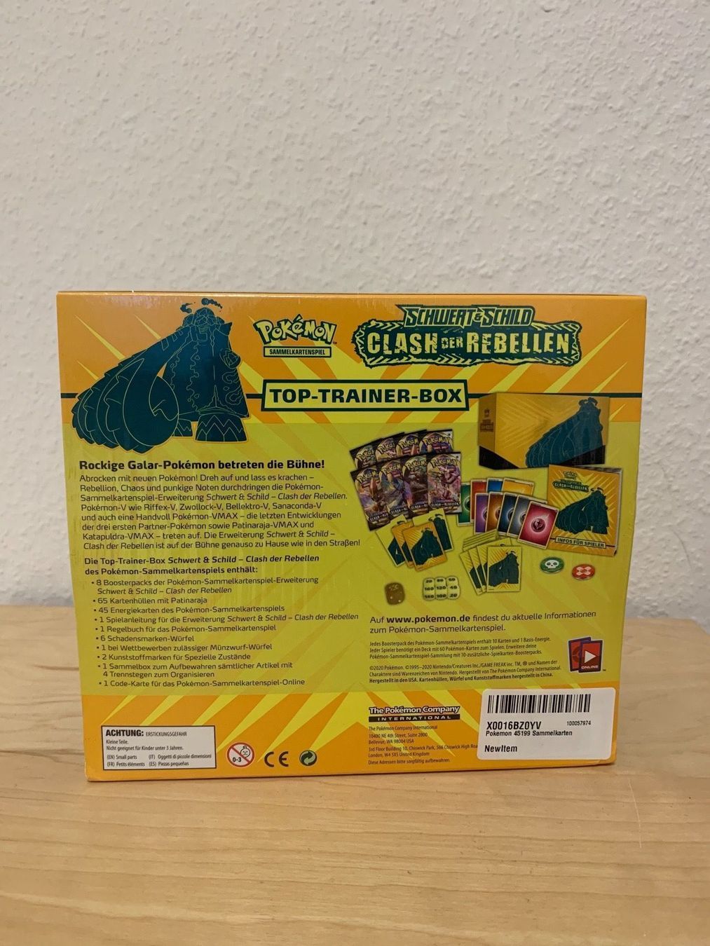 Pokémon Sammelbilder & Trading cards: Pokémon Top Trainer Box Clash der Rebell – Neu und originalverpackt aus Zürich von Hunger-Toys-Games 1