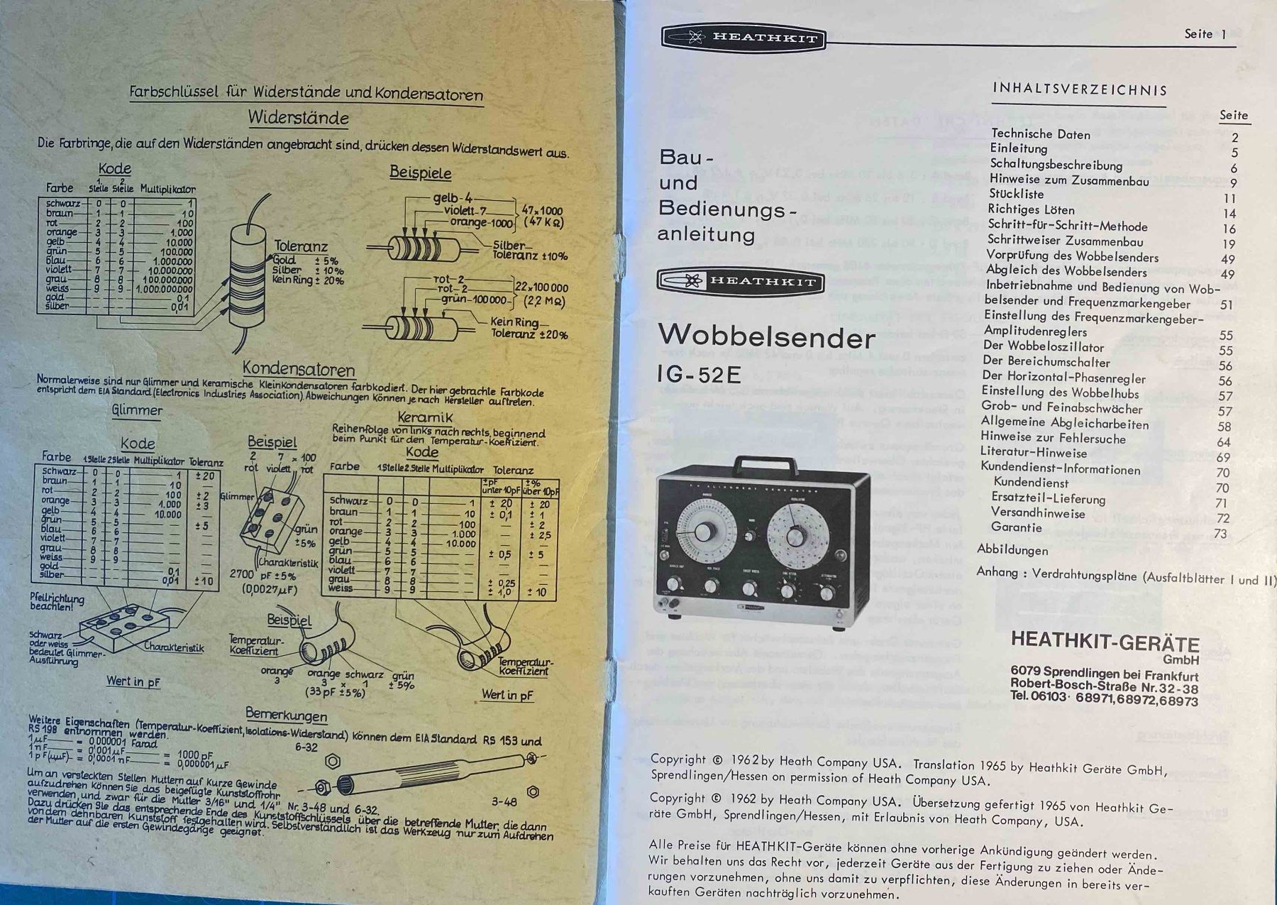 Generatori di corrente: Wobbelgenerator HEATHSET IG-52E – Difettoso da Alchenstorf venduto da Beegixxer 5