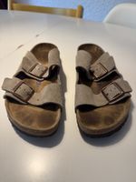 BIRKENSTOCK Sandale Arizona Taupe Veloursleder 42