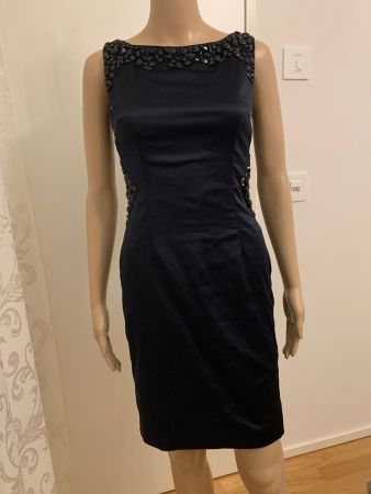 Cocktailkleid Farbe dunkelblau Gr XS
