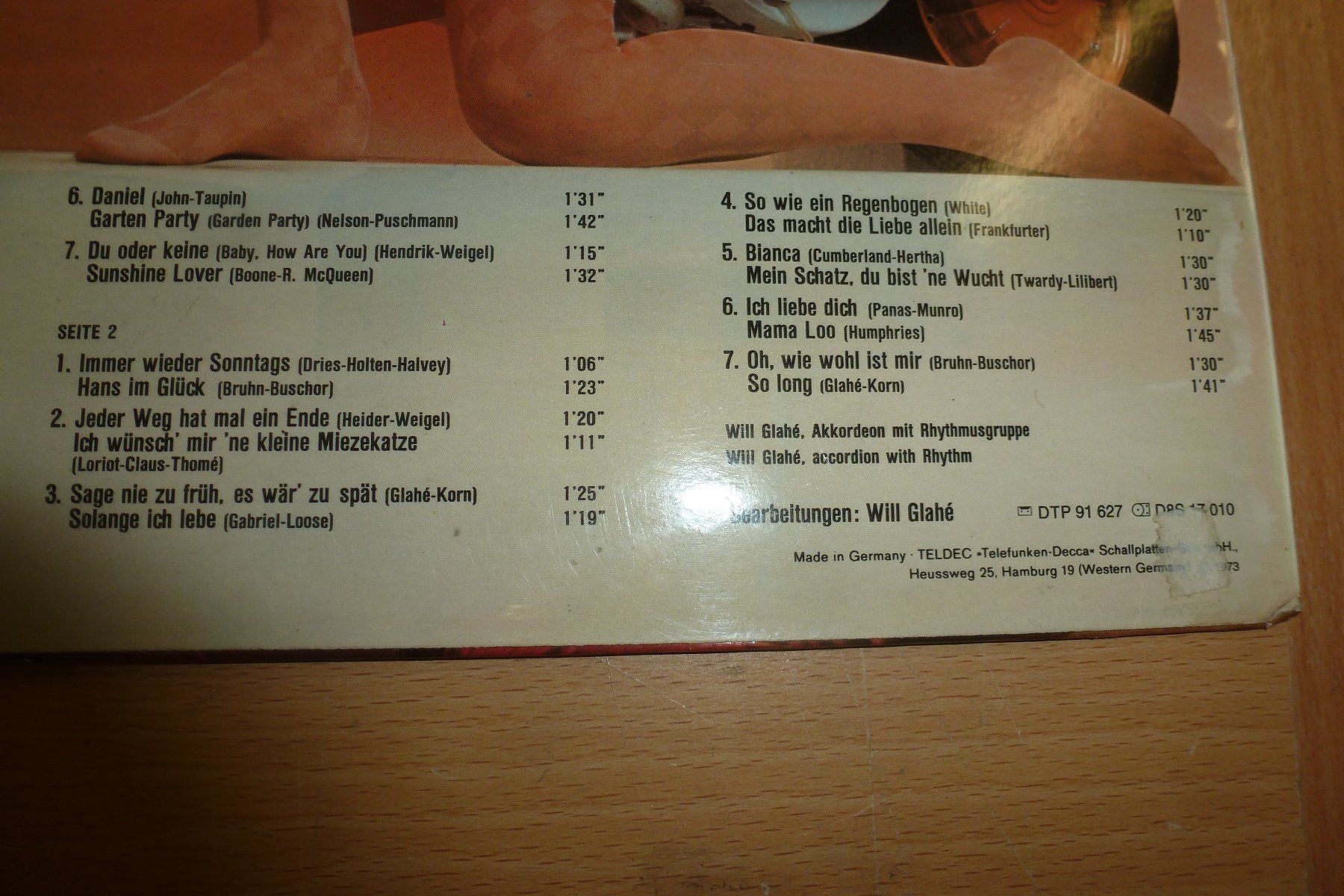Schallplatten: Akkordeon Pops2 Will Glahé Schallplatten – Gebraucht aus Emmen von newdeal1970 5