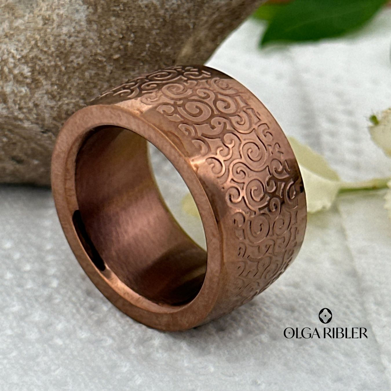 Olga Ribler Anelli: Massiver Ring Edelstahl - matt - Grösse 61 – Nuovo (secondo la descrizione) da Luzern venduto da Schmuckoutlet 6