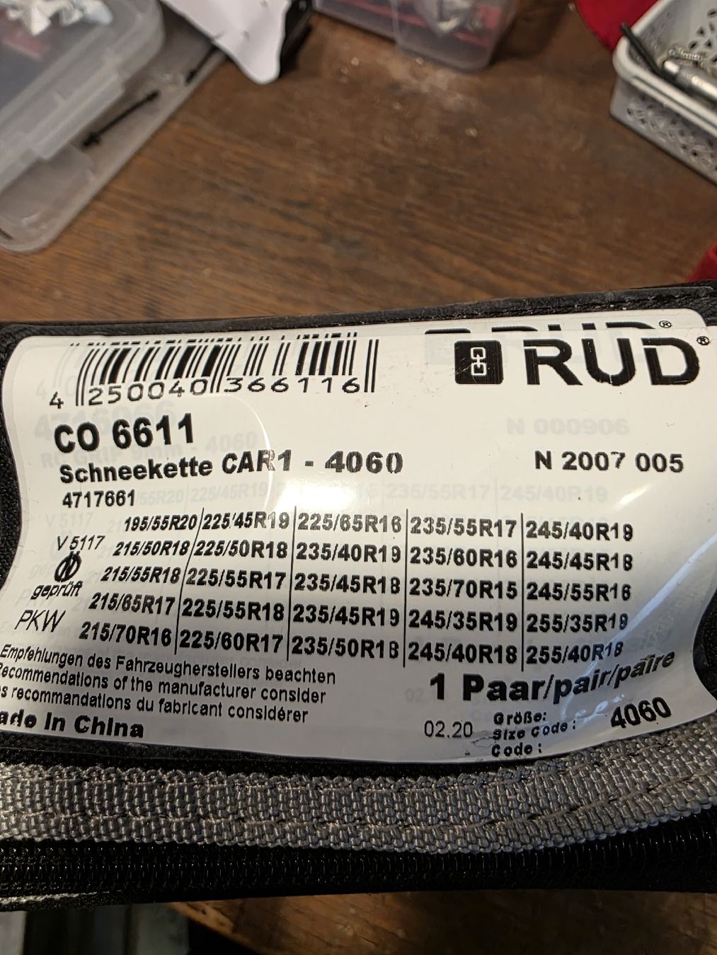 Rud Catene da neve: Schneekette RUD Car1-4060 – Nuovo (secondo la descrizione) da Liestal venduto da producer 1