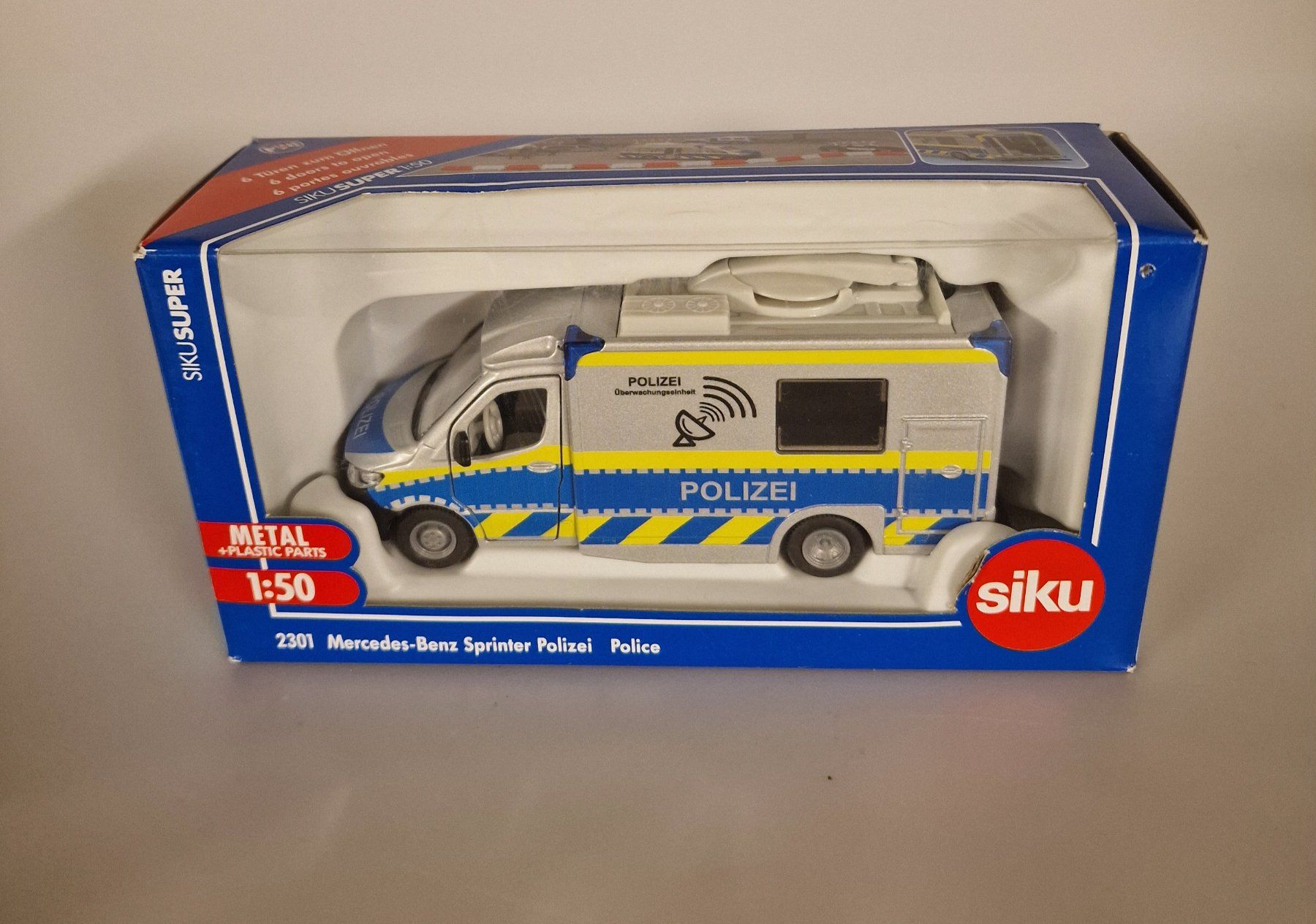 Siku Modellini d'auto: Siku Mercedes-Benz Sprinter Polizei Neu – Nuovo e nell'imballaggio originale da Oberuzwil venduto da aseinkaufswelt