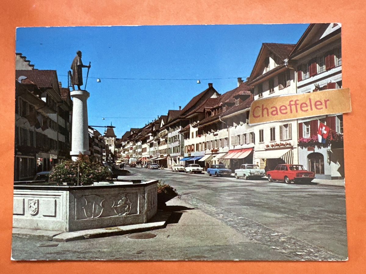 Cartoline postali: 1973 Willisau Hauptgasse Luzern – Usato da Zürich venduto da Chaeffeler